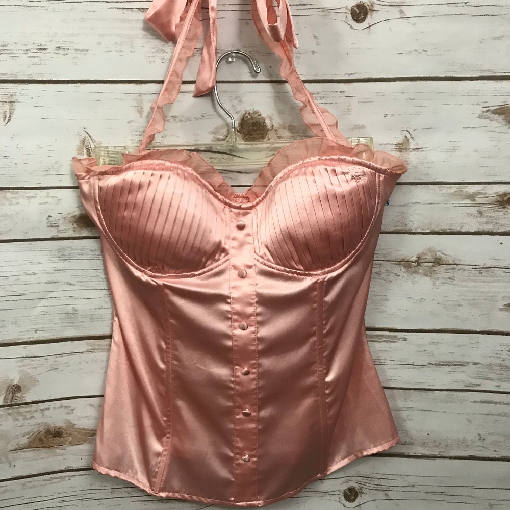 Sexy Satin Corset Top